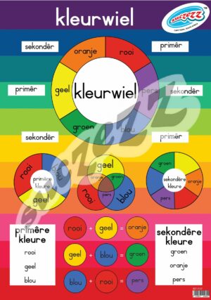 Muurkaart - Kleurwiel