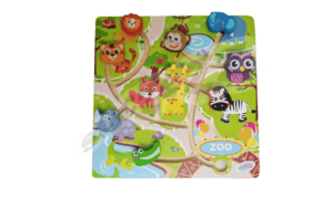 Maze Wild Animals- Big - 10Piece