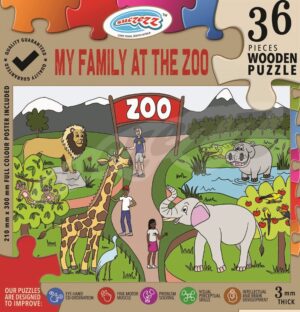 36-Piece My Family At The Zoo